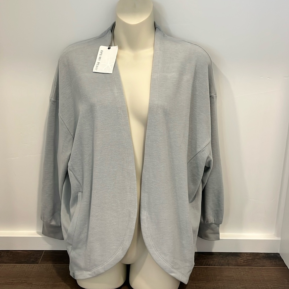 Barefoot Dreams Brushed Fleece Circle Malibu Collection Cardigan New With Tags